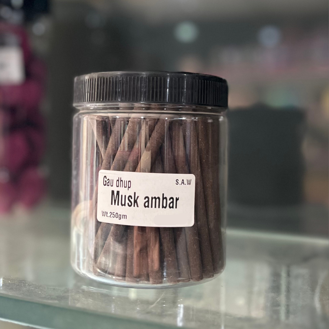 Gau Musk Amber Dhoop Sticks (250g)