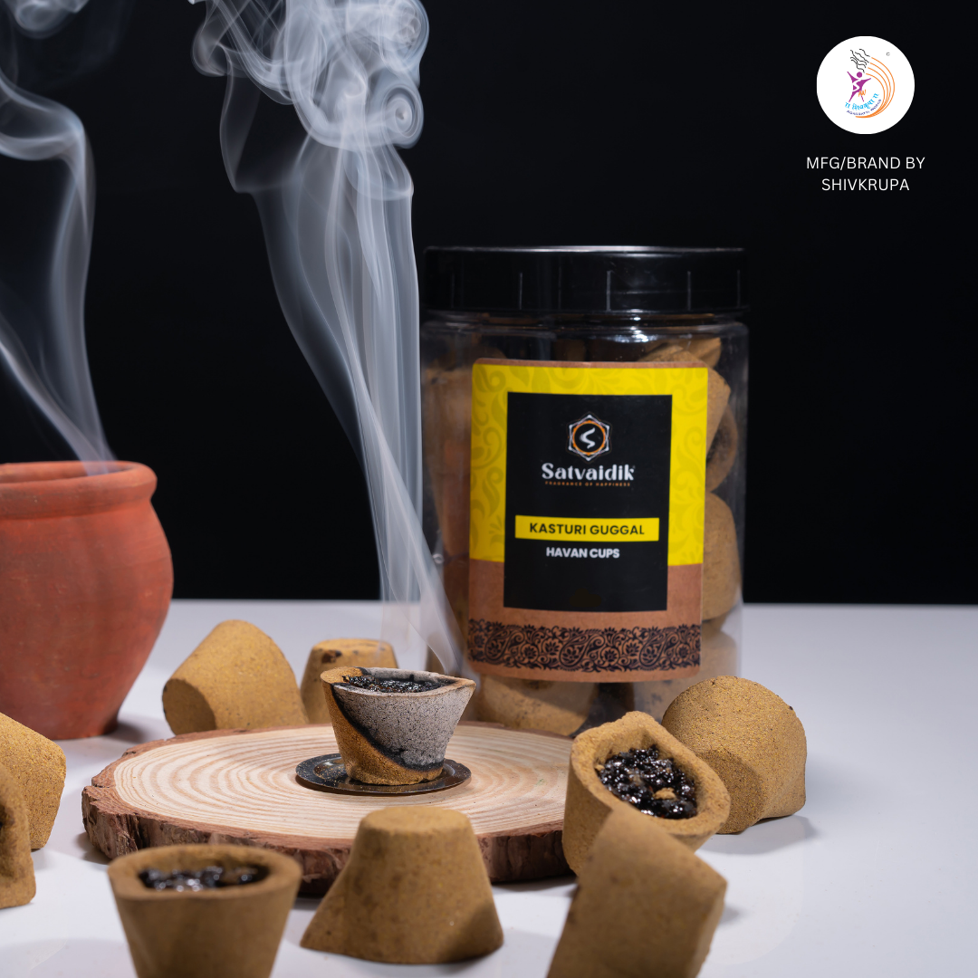 Kasturi Guggal Dhoop Cups 24Pcs