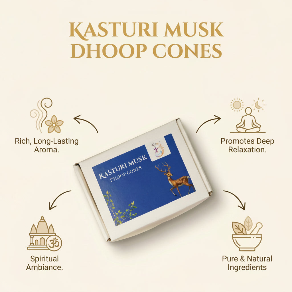 Kasturi Musk Dhoop Cones 200gm