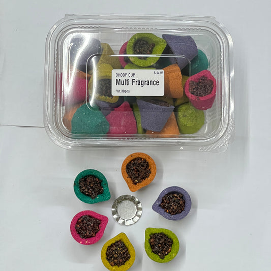 Multi Fragrance Dhoop Cup 30pcs