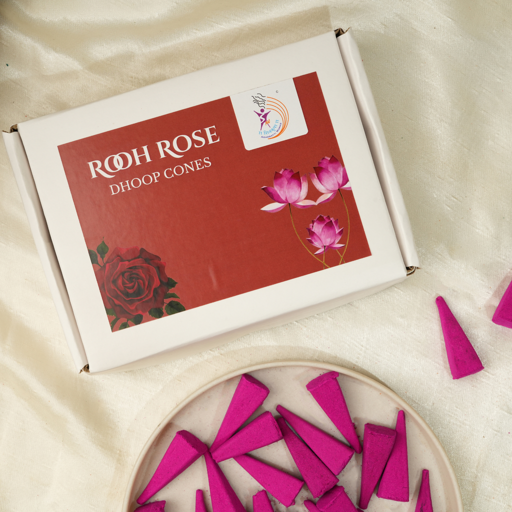 Rooh Rose Dhoop Cones 200gm
