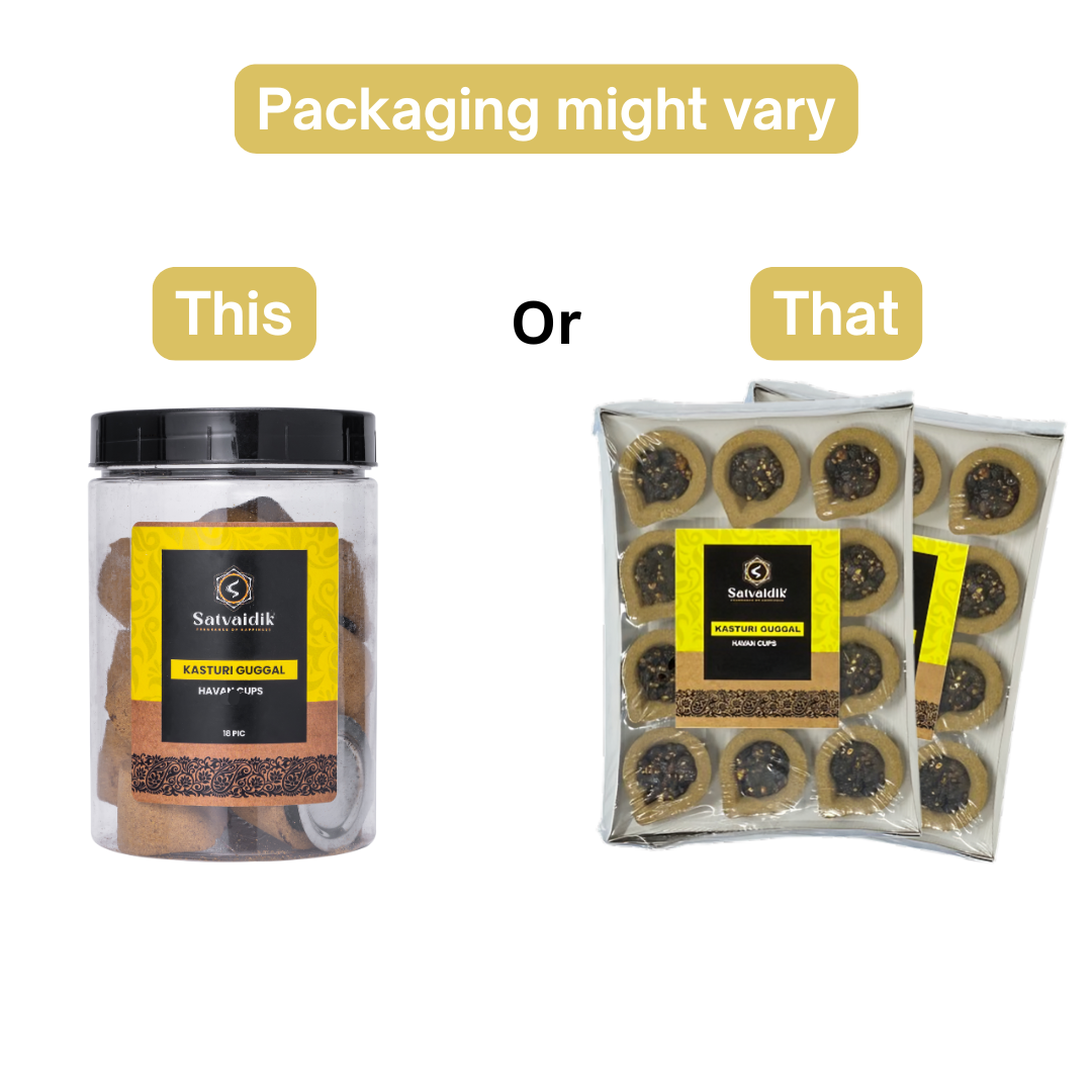 Kasturi Guggal Dhoop Cups 24Pcs