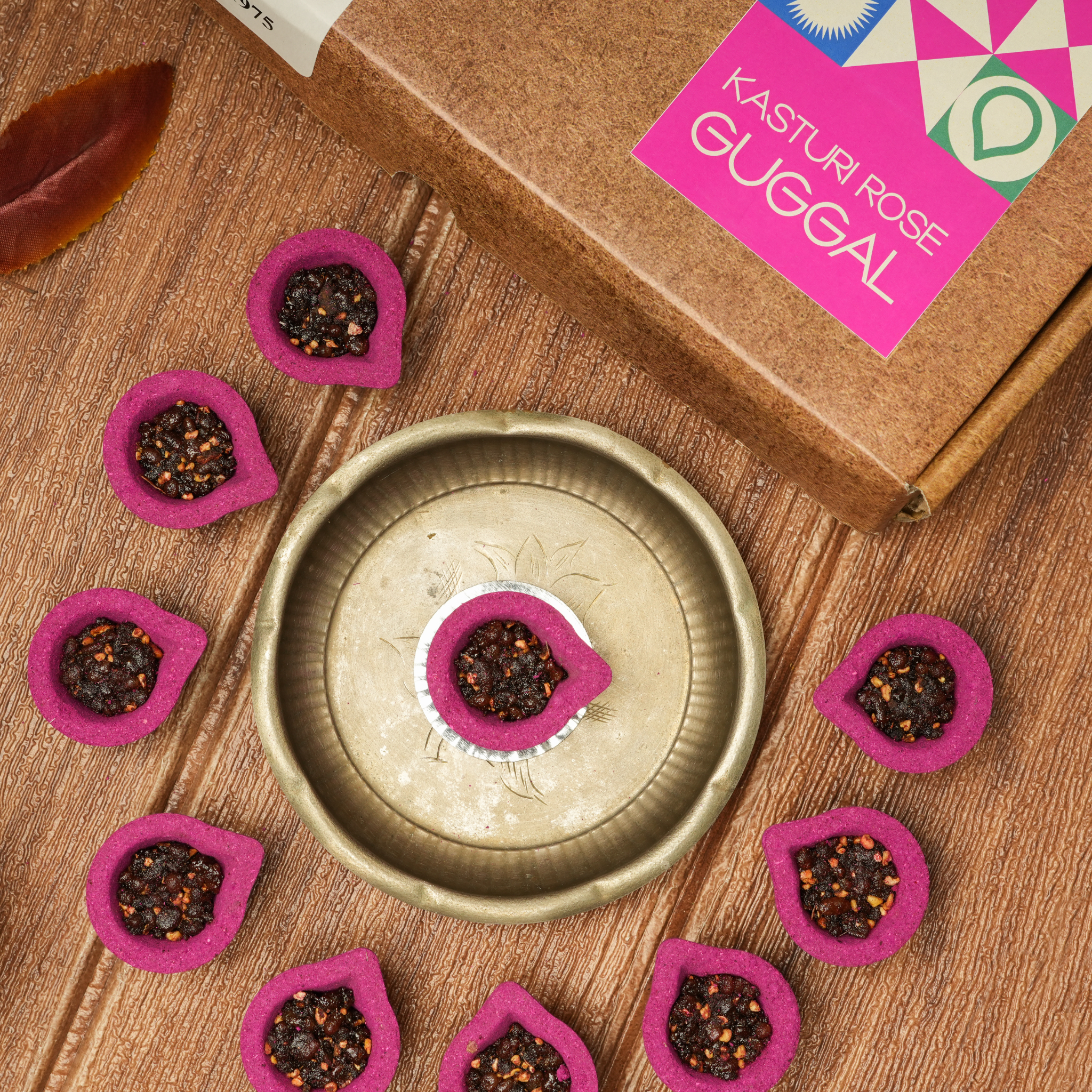 Kasturi Rose Guggal Havan Cup 24pcs
