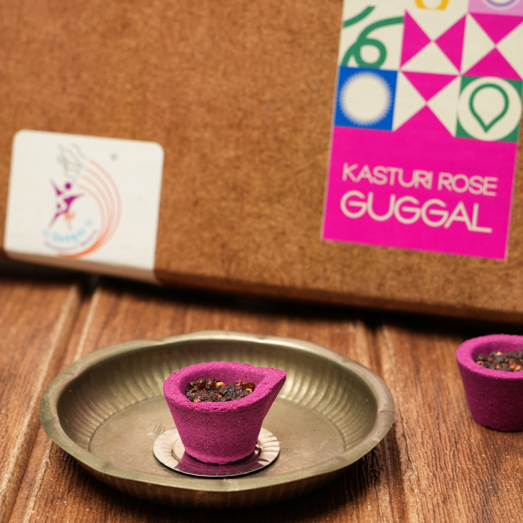 Kasturi Rose Guggal Havan Cup 24pcs