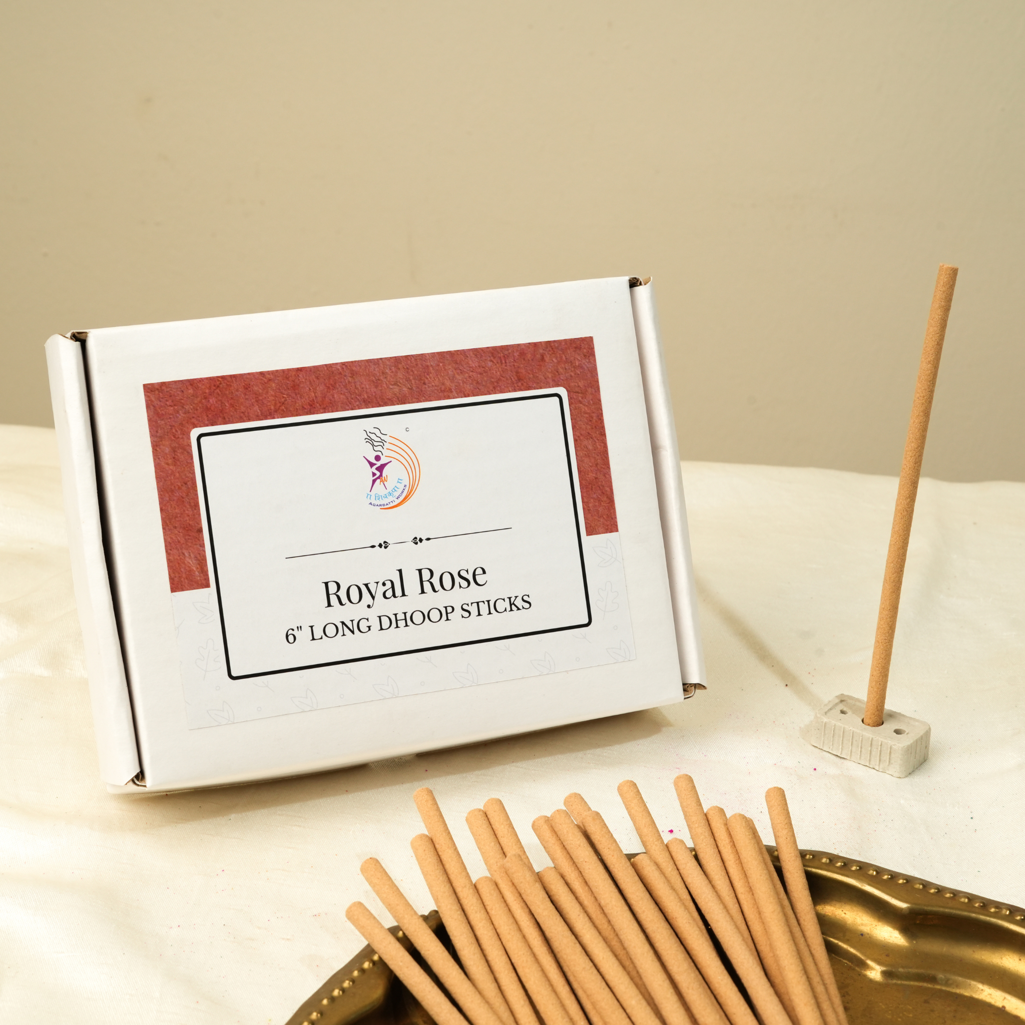Royal Rose 6" Long Dhoop Sticks