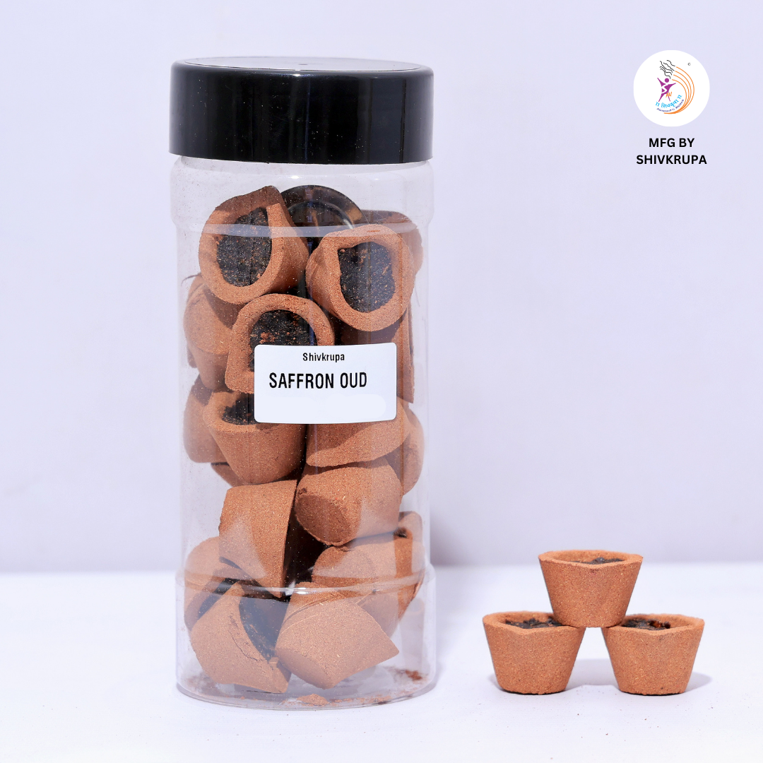 Saffron Oud Dhoop Cups 24pcs