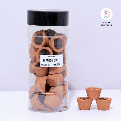 Saffron Oud Dhoop Cups (30pcs)