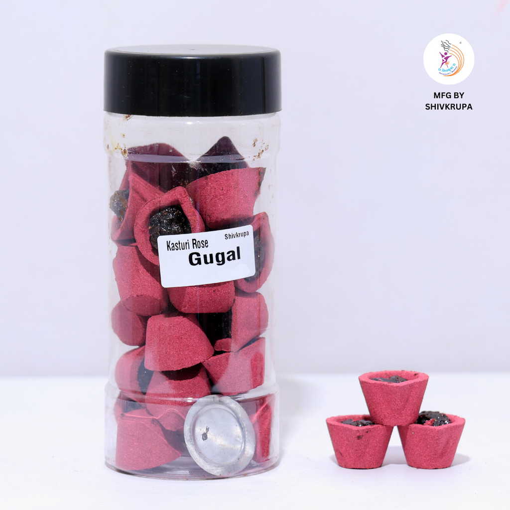 Kasturi Rose Guggal Dhoop Cup (24pcs)