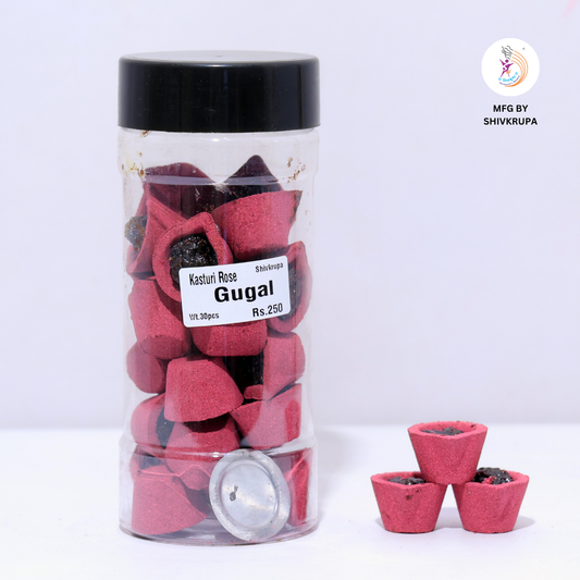 Kasturi Rose Guggal Dhoop Cup (30pcs)
