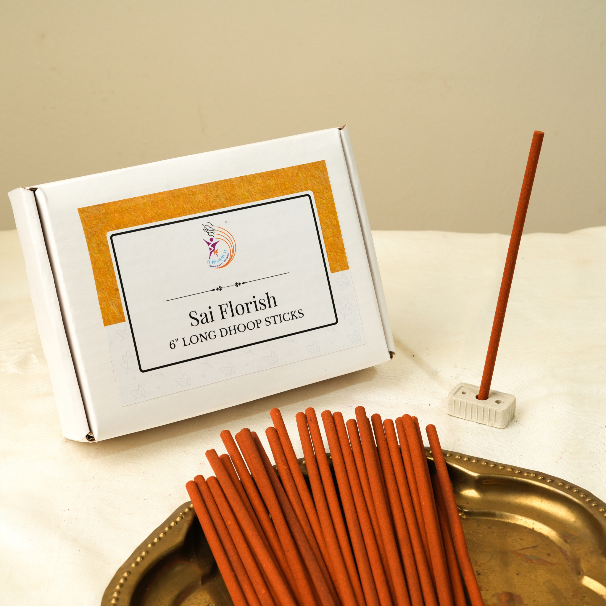 Sai Florish 6" Long Dhoop sticks